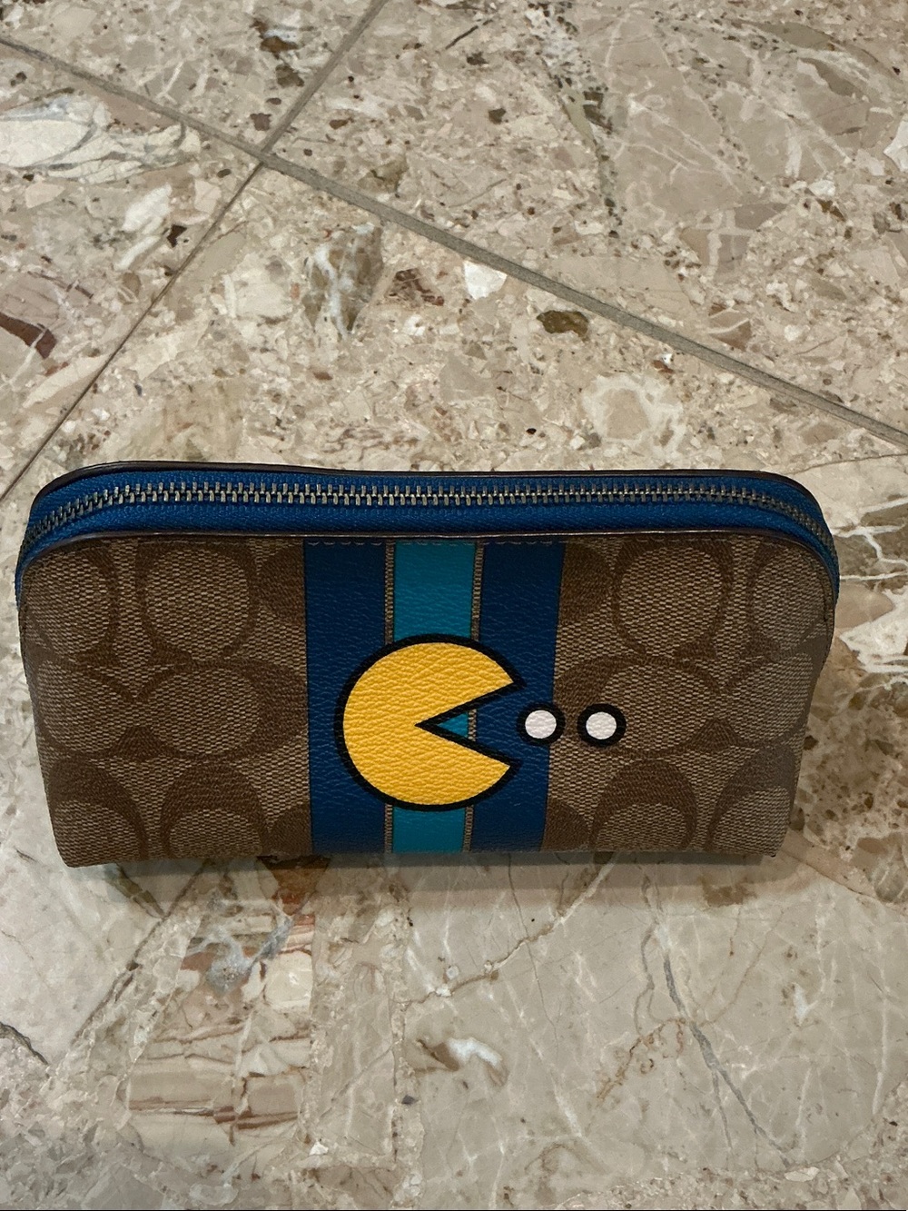 Coach x pacman cosmetic case, new condition